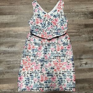 NWT Motherhood Maternity Sheath Dress Womens Size Small Jacquard Lace Floral